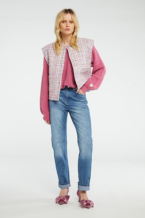 TWIGGY GILET BUBBLE GUM PINK 2