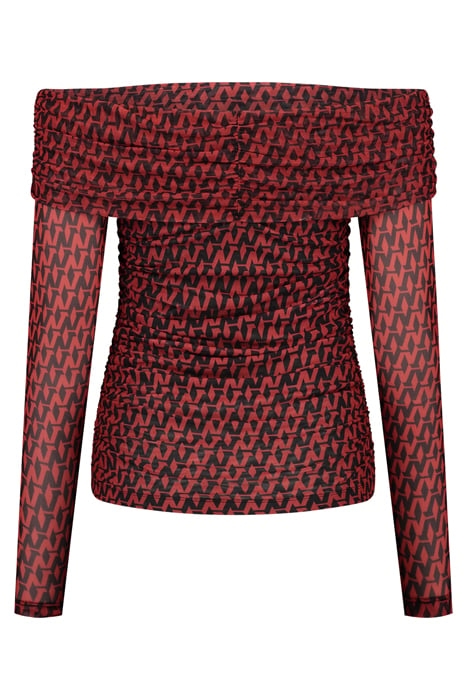 ASIA MESH TOP RACING RED 2