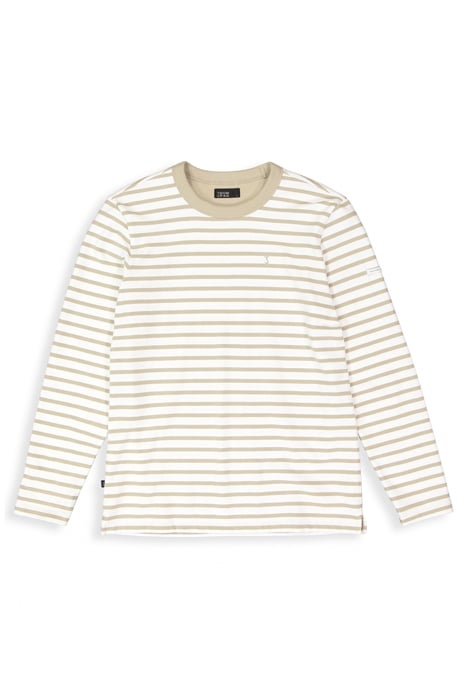 GASPARD STRIPE CREW STONE BEIGE 3