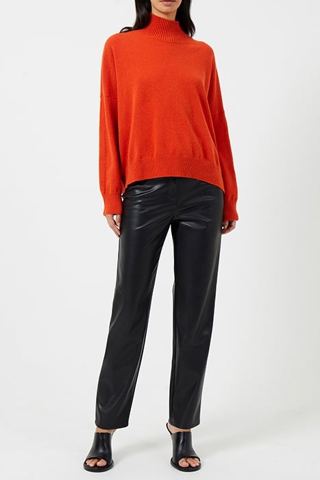 JEANIE VHARI SUST ROLL NK JMPR ORANGE 2