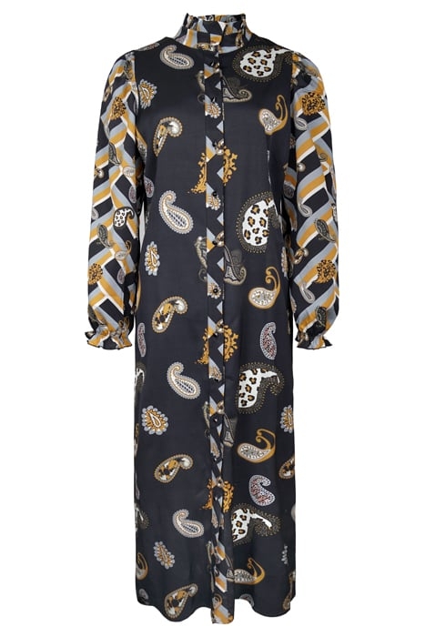 DRESS MAINZ BLACK WITH PAISLEY 1