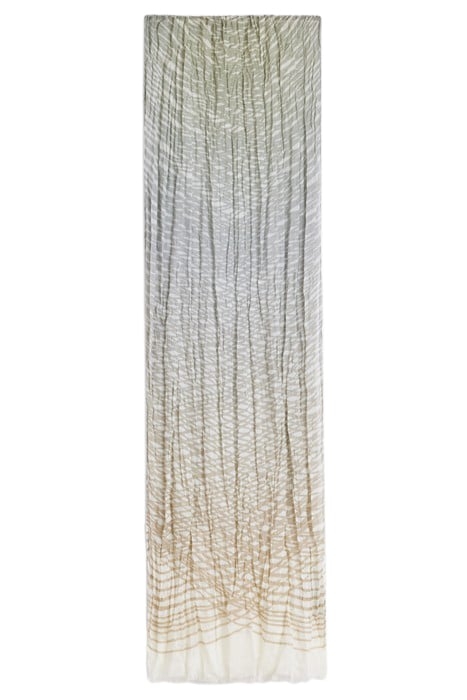 ABSTRACT ZEBRA PRINTED SCARF DARK MOSS 1