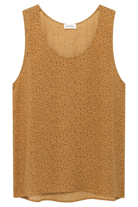 SLEEVLESS LOOSE PRINTED TOP DOUCETTE BEIGE 4