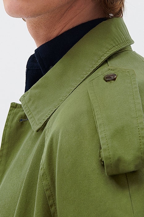 LS MID LENGHT BUTTONED LARGE TRENCH COAT KAKI 7