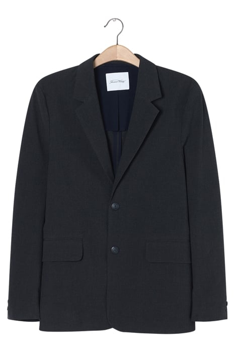 SHORT STRAIGHT BLAZER ANTHRACITE CHINE 3