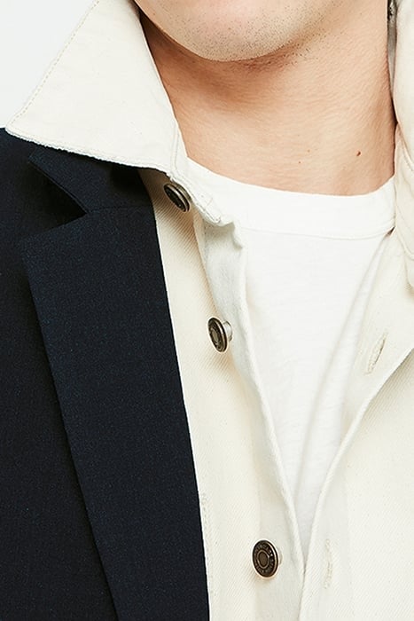 SHORT STRAIGHT BLAZER ANTHRACITE CHINE 4