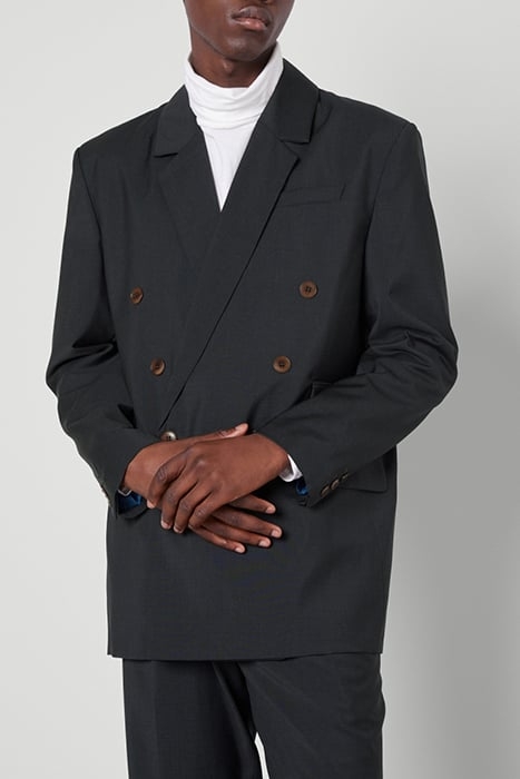 LOOSE DOUBLE-BREASTED BLAZER CARBONE 1