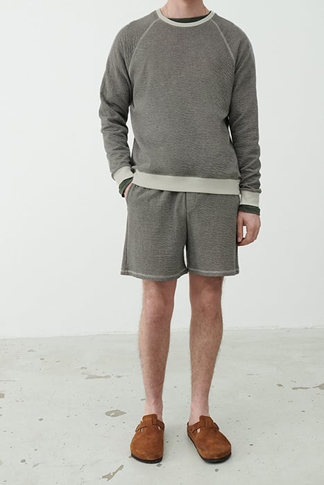 CREW NECK SWEATSHIRT ANTHRACITE CHINE 3