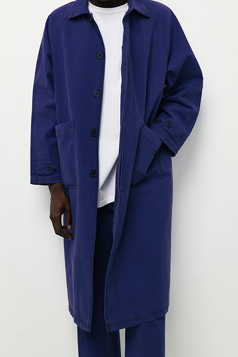 LONG SLEEVES COAT INDIGO VINTAGE 4