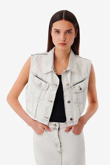 CLODI VEST IN LIGHT GREY 1