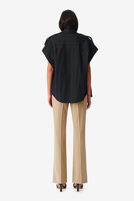 TRINITA BUTTON-DOWN SHIRT IN BLACK 3