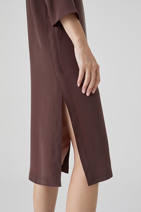 SLIT DRESS DRESSES BURGUNDY 5