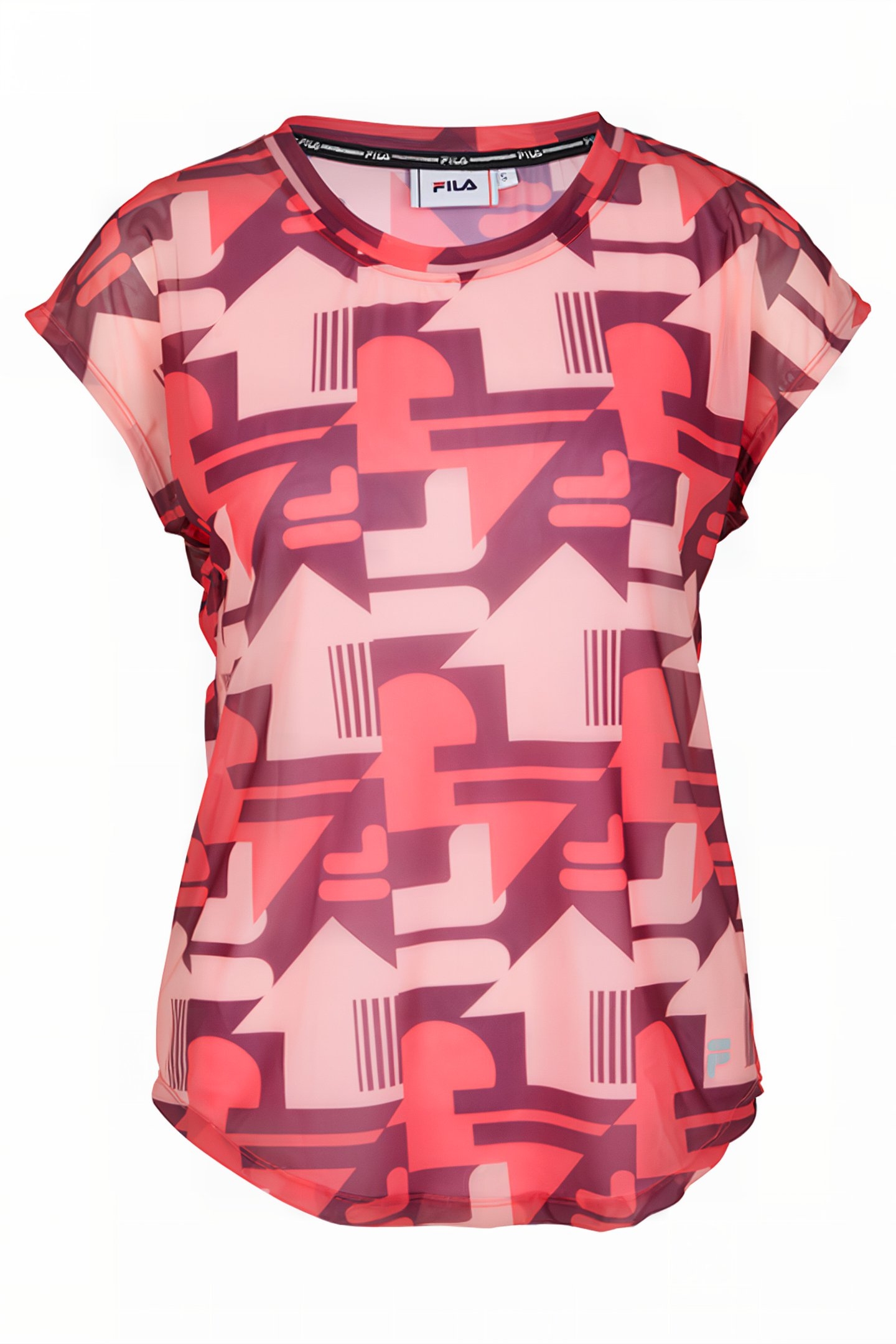 RIESA AOP TEE AMARANTH REACT AOP 1