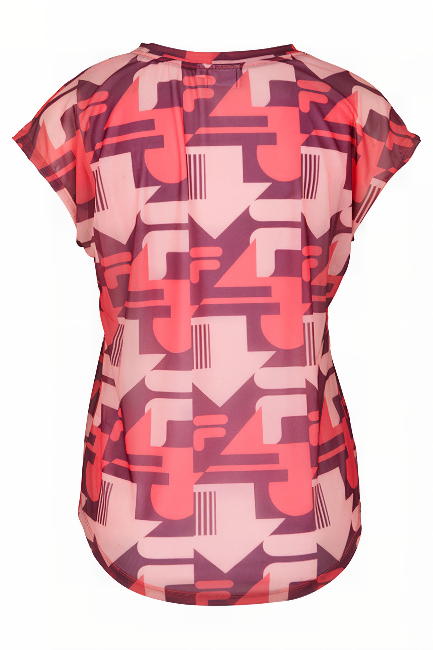 RIESA AOP TEE AMARANTH REACT AOP 2