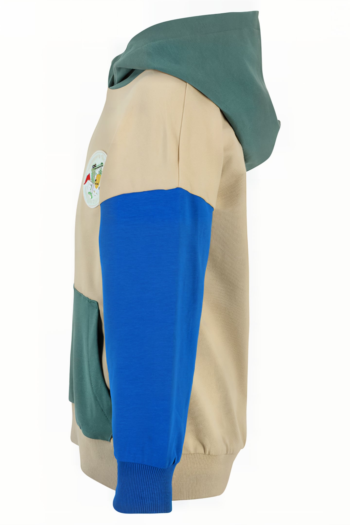 THACKERVILLE OVERSIZED HOODY FIELDS OF RYE-BLUE SPRUCE-LAPIS 3