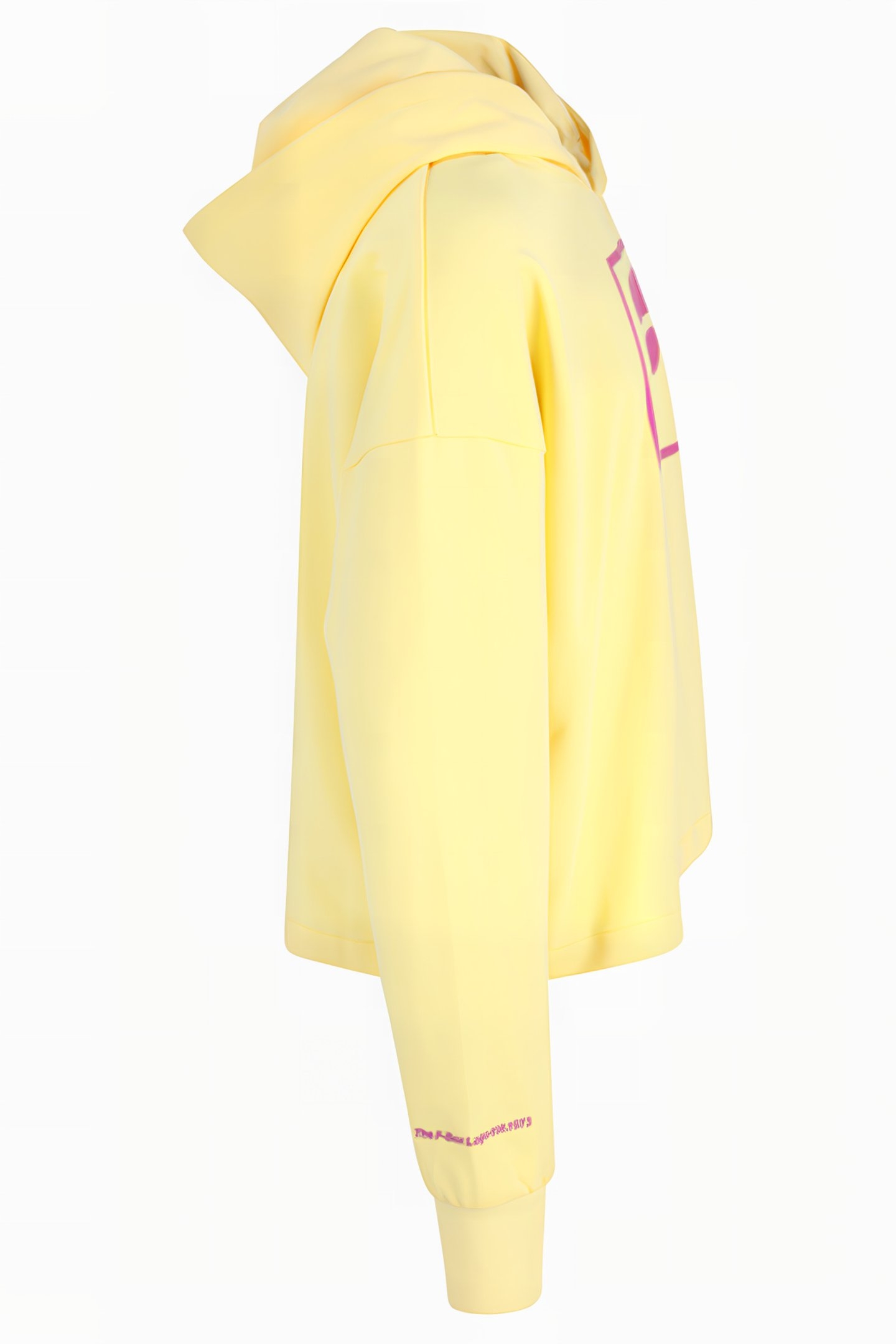 BURGHAUN CROPPED HOODY PALE BANANA 3