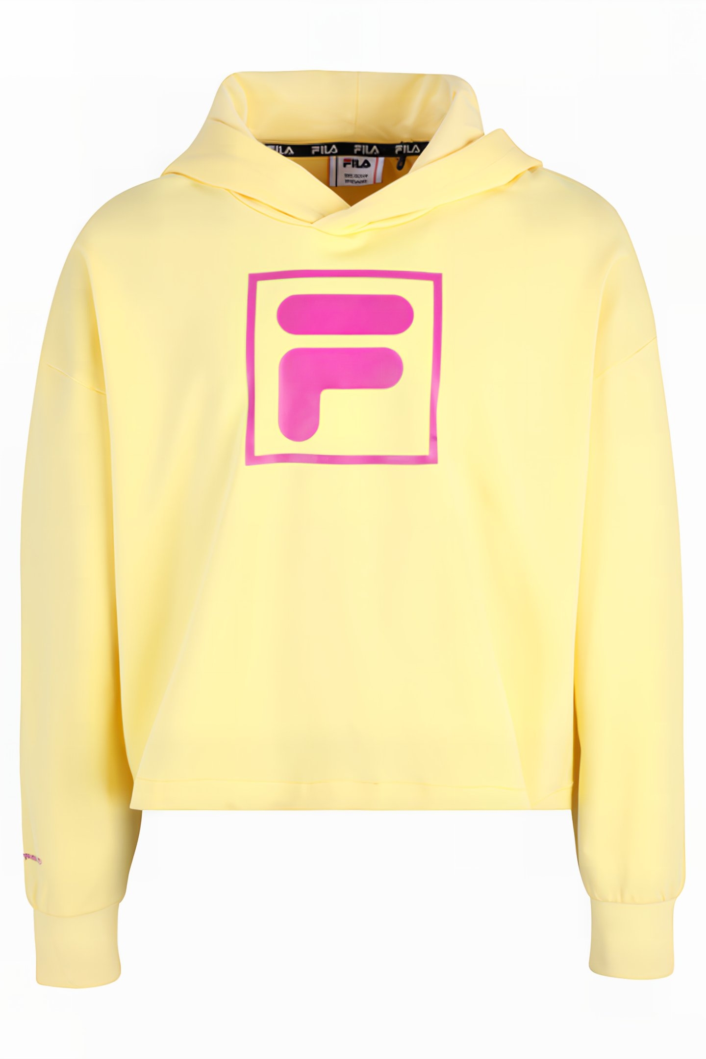 BURGHAUN CROPPED HOODY PALE BANANA 1