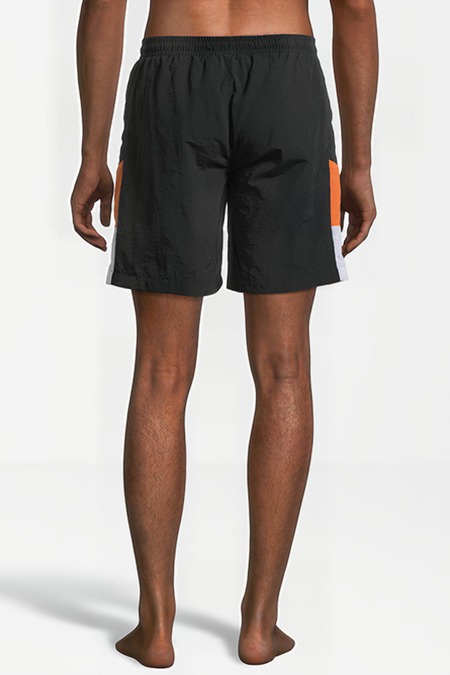 SCIACCA SWIM SHORTS BLACK-CELOSIA ORANGE-BRIGHT WHITE 2