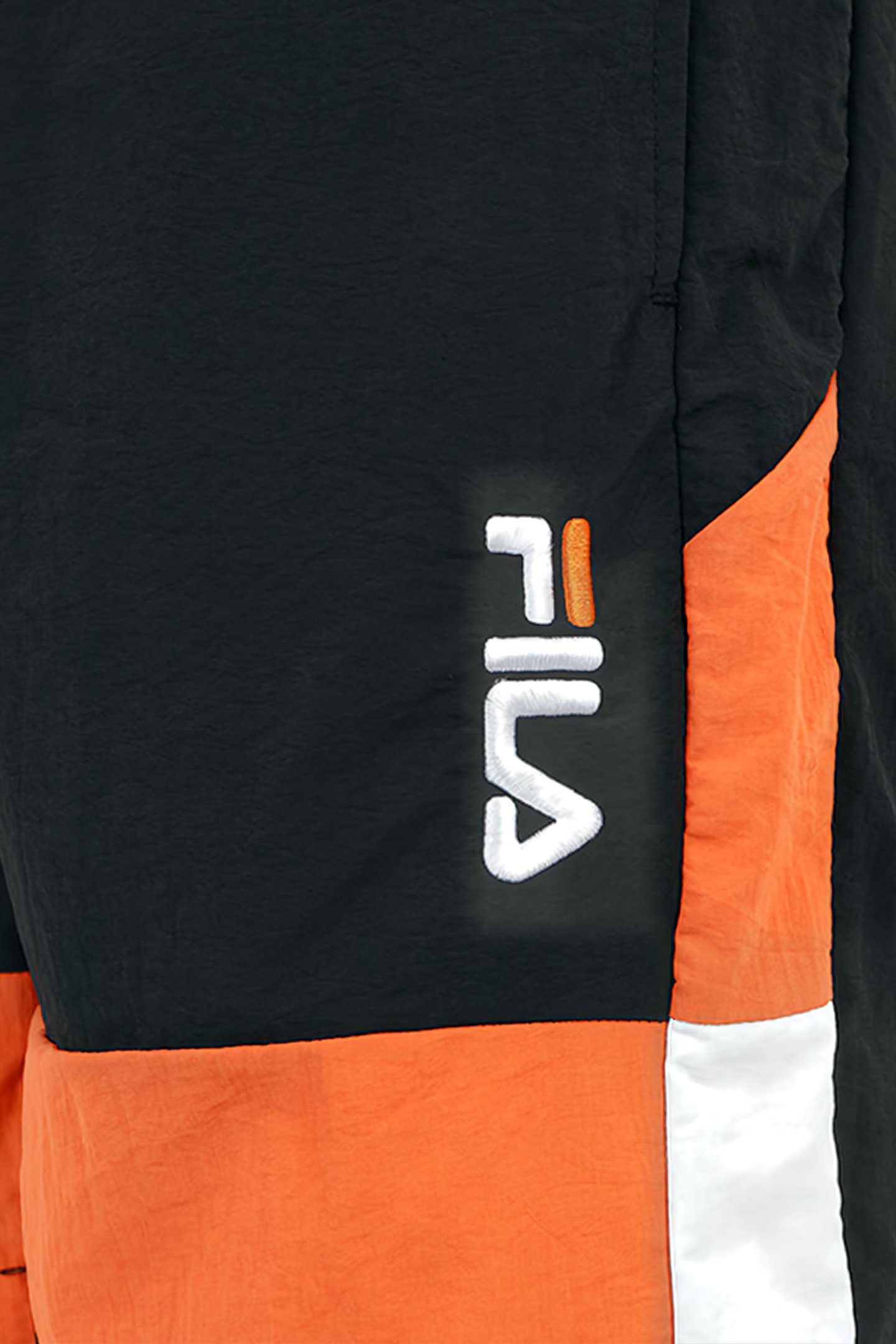 SCIACCA SWIM SHORTS BLACK-CELOSIA ORANGE-BRIGHT WHITE 7