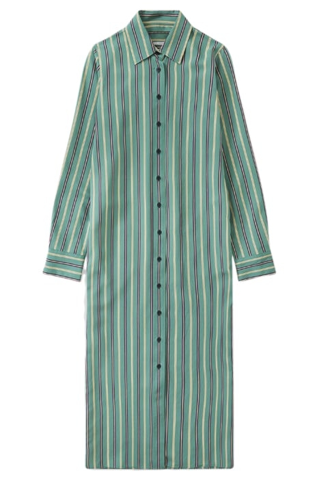 MAXI SHIRT DRESS DRESSES NEW GREEN 3