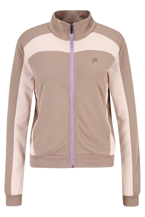 TISENS TRACK JACKET MOCHA MERINGUE-SILVER PEONY 4