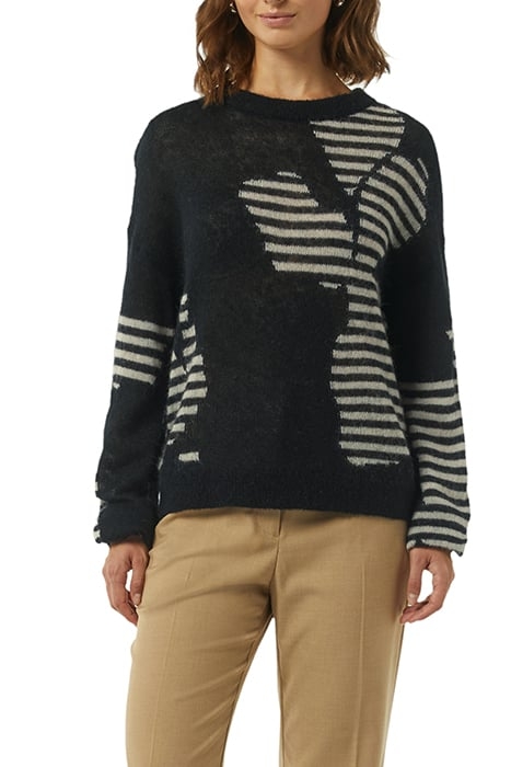 COMMA PULLOVER GREY/BLACK 1