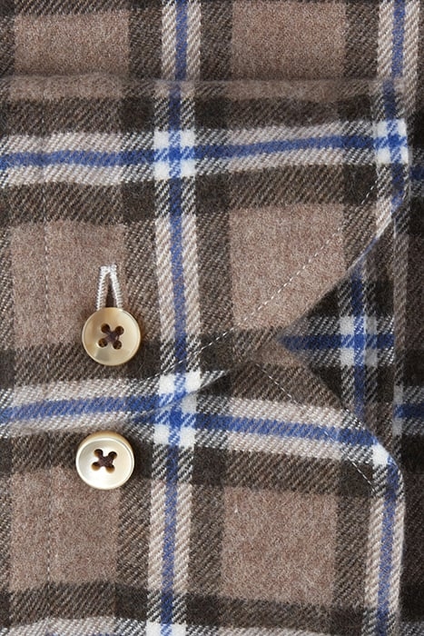 FITTED BODY/26, RC CUFF LIGHT BROWN CHECK 3