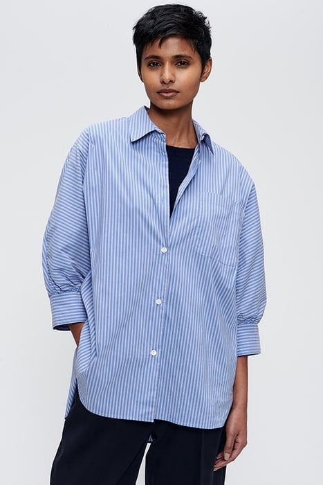 COTTON STRIPE SHIRT BLUETTE 1