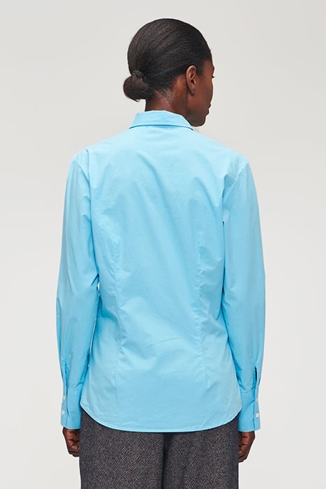 ORG COTTON FITTED SHIRT SKY BLUE 2
