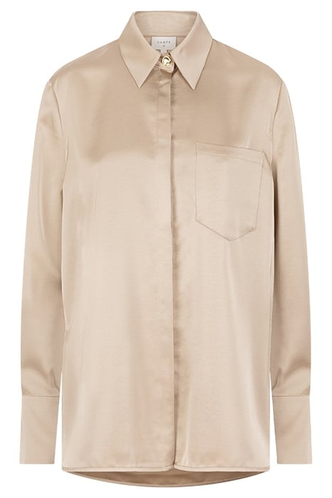 LOUDA SATIN LONG SHIRT SAND 3