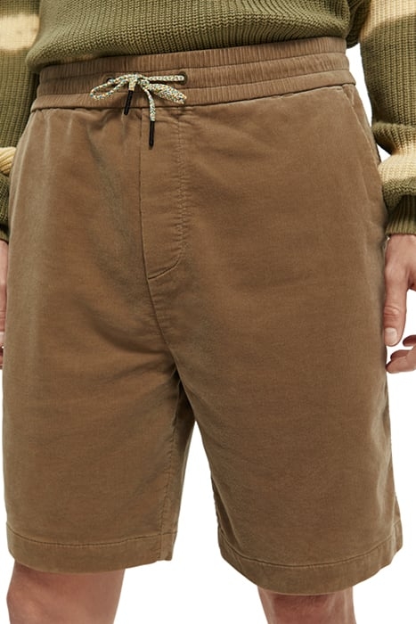 RELAXED-FIT SOFT CORDUROY SHORTS KHAKI 7