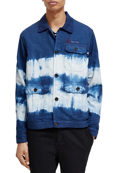 GARMENT-DYED ARMY JACKET NIGHT TIE DYE 1