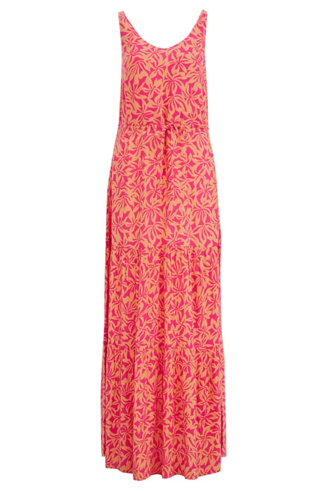 DRESS MAXI LENGTH BRIGHT PINK 3