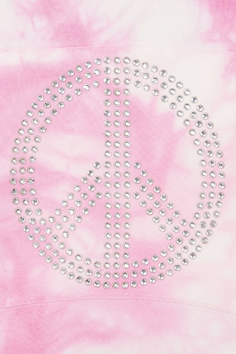 OVERSIZED TIE DYE FLEECE DRESS PINK 4