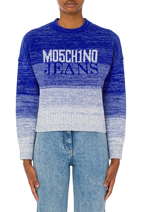 WOOL BLEND PULLOVER BLUE 1