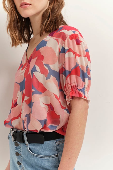 CABALA - HIBISCUS TOP WITH CAMELLIA MAXI PRINT 5