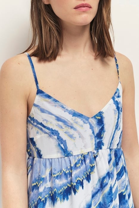 RIKKA - ESTATE BLUE MAXI DRESS WITH AZURE WAVE PRINT 3