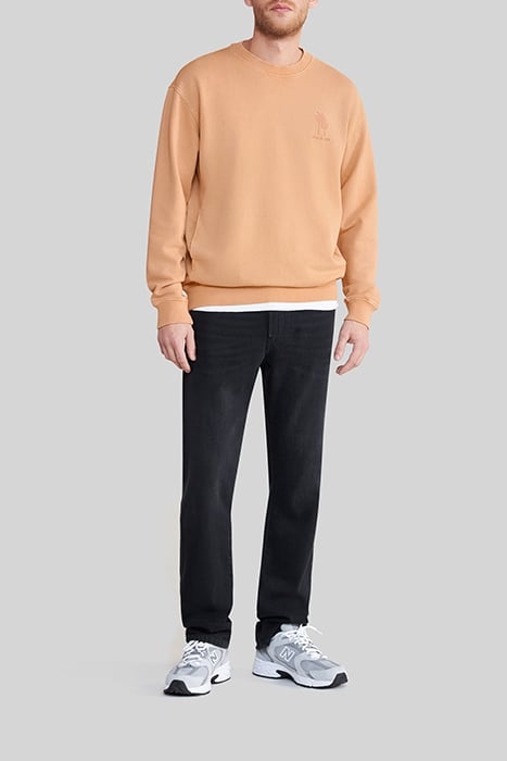 SAND ORGANIC COTTON SWEATSHIRT, PALM-TREE EMBROIDERY 2