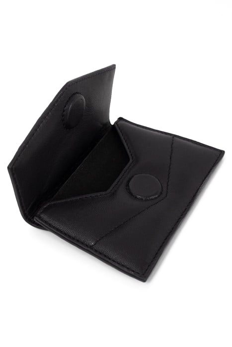 BLACK QUILTED LEATHER THE 1 ROCK CARD HOLDER SIZE S 3