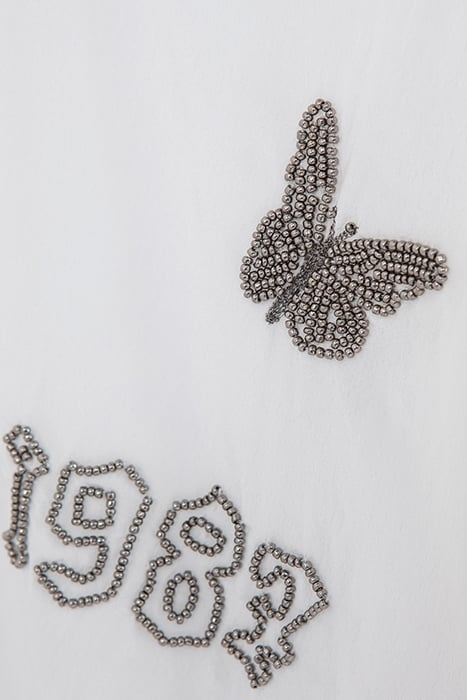 OFF-WHITE SHIRT WITH BEAD EMBROIDERY 5