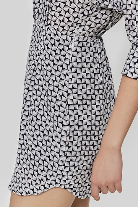 OFF-WHITE GEOMETRIC PRINT DRESS 5