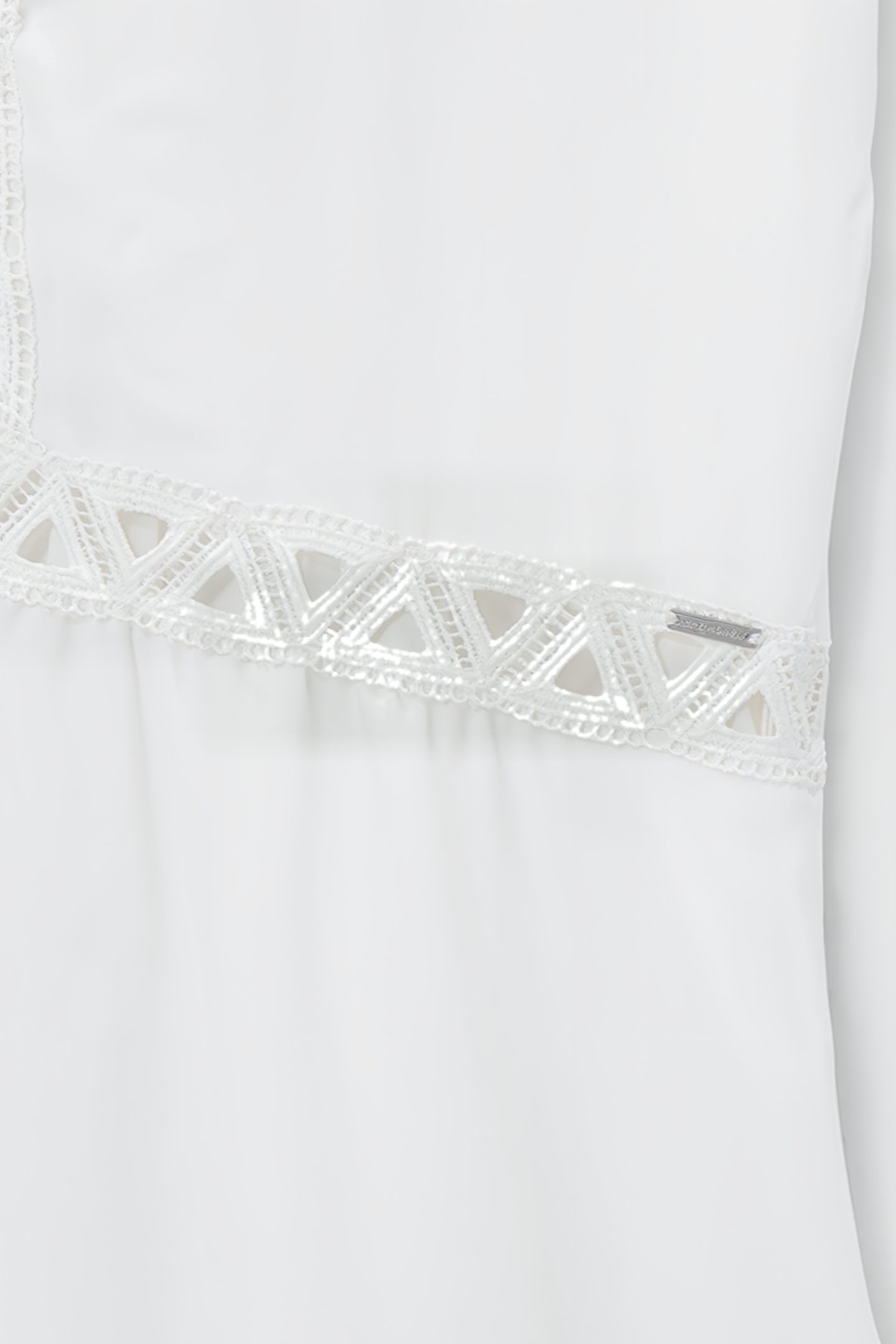 OFF-WHITE RECYCLED DRESS WITH LACE BRAID 7