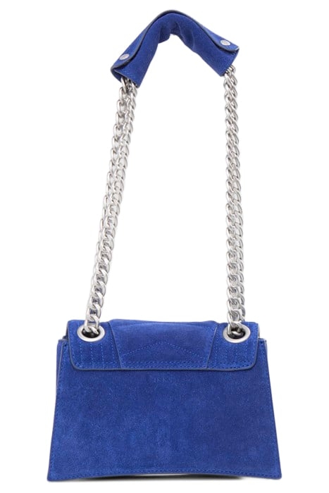 COBALT SUEDE QUILTED BAG 3