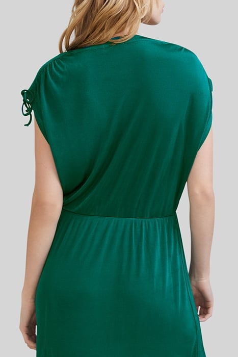 EMERALD BEADED V-NECK LONG DRESS 6