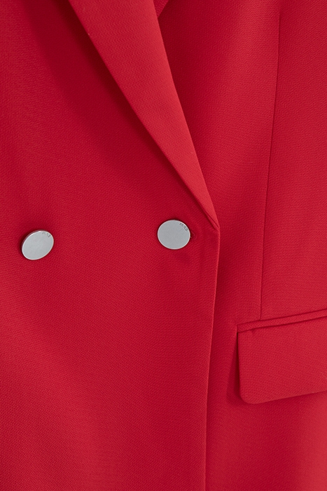 POPPY RED DOUBLE-BREASTED SUIT JACKET 7