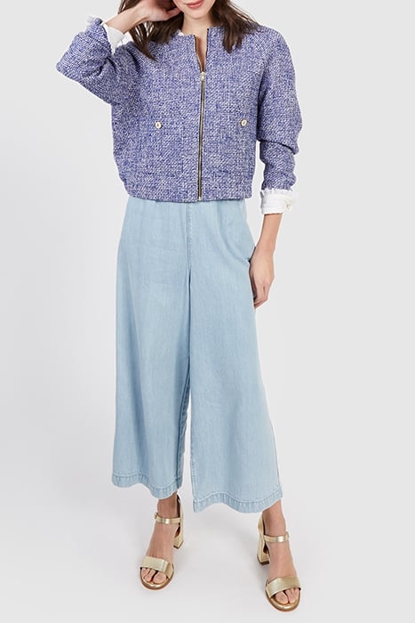 ELECTRIC BLUE TWEED-STYLE JACKET 1