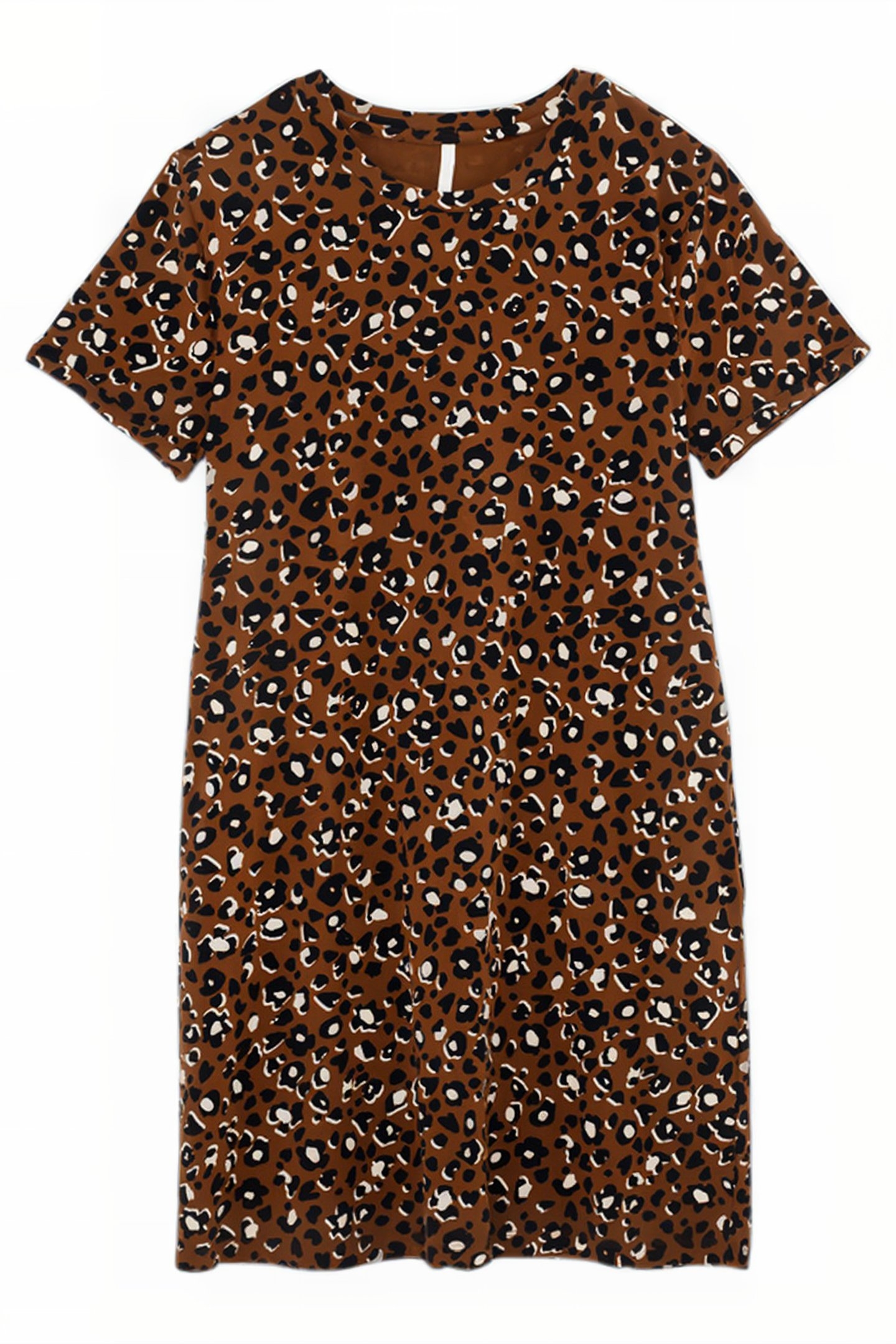 CAMEL LEOPARD PRINT DRESS 2