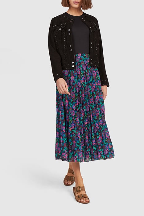 BLACK SUEDE STUDDED JACKET 1