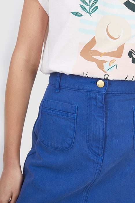 ELECTRIC BLUE DENIM MINI SKIRT 8