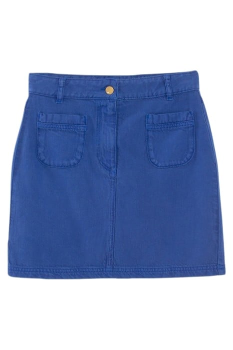 ELECTRIC BLUE DENIM MINI SKIRT 3